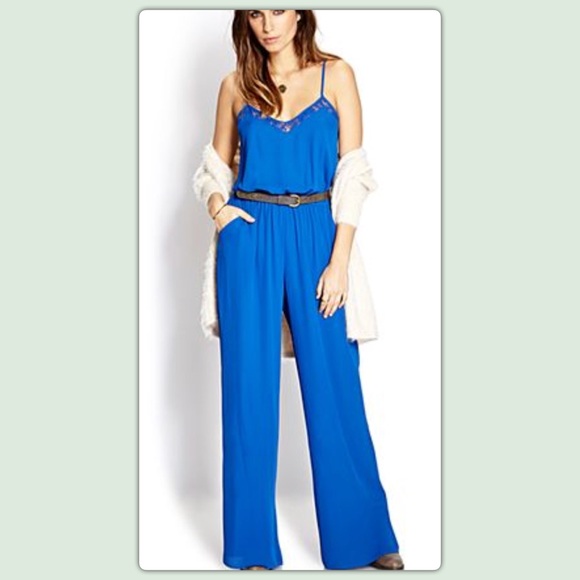 royal blue jumpsuit forever 21